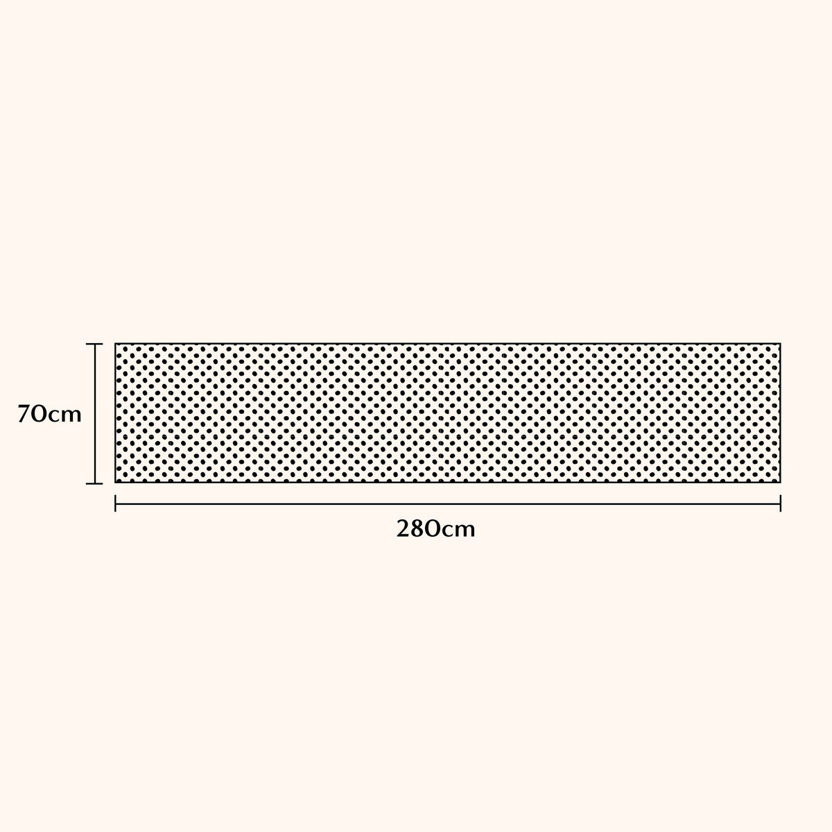 Ivory Anti Slip Rug Underlay (70 cm x 280 cm) - Fab Habitat , Rug Underlay,