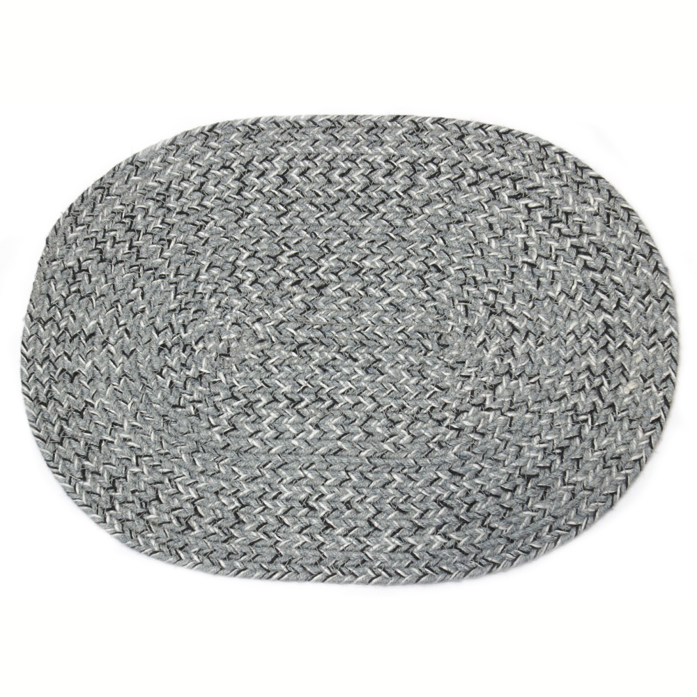 Hazel Grey Oval PET Placemats