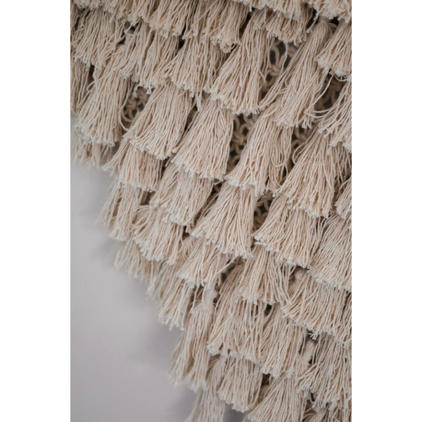Detail of jute floor rug – artisan weave – 150x210 cm natural tone – buy online in Australia