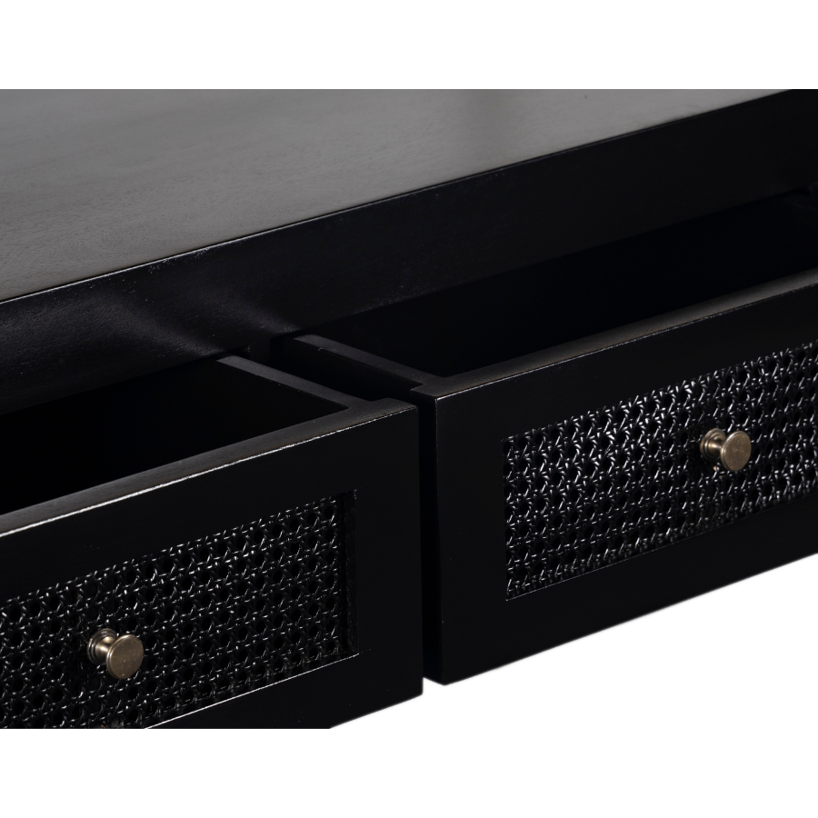 Byron black hallway console against white wall – 120x35cm – shop online in AU