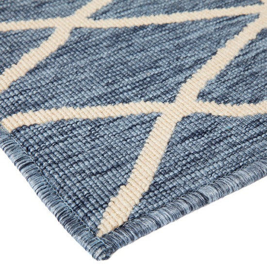 Agatti Tribal Outdoor Large Blue Rug - Fab Habitat , Outdoor Rugs, [product_size],