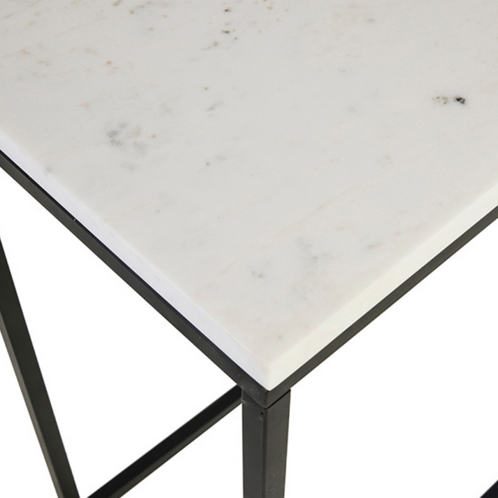 Agni Marble Top Console Table - Fab Habitat , Console Tables, [product_size],