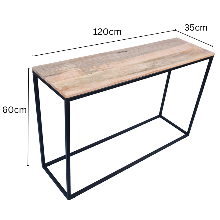Agni Wooden Console Table with Golden Legs – Luxe Look – Buy Console Tables Online in Australia