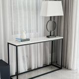 Agni Marble Top Console Table - Fab Habitat , Console Tables, 