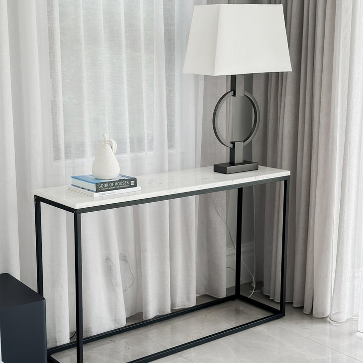 Agni Marble Top Console Table - Fab Habitat , Console Tables, [product_size],