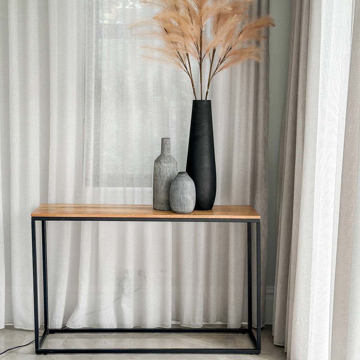 Agni Mango Wood Console Table - Fab Habitat , Console Tables, 