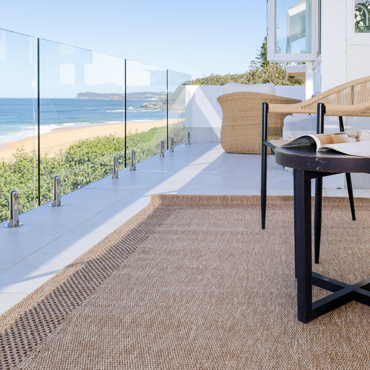 Akita Black Indoor Outdoor Rug