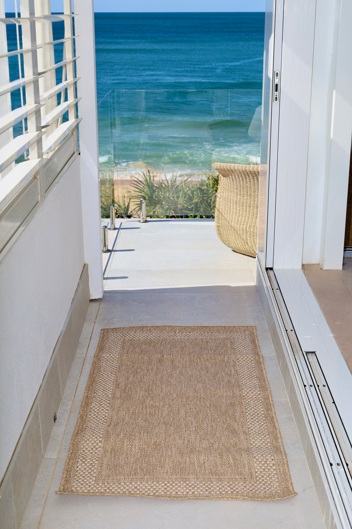 Akita White Indoor Outdoor Large Rug