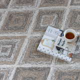 Alexandria Multicolour Beige P.E.T Indoor Outdoor Large Rug - Fab Habitat , Outdoor Rugs, 