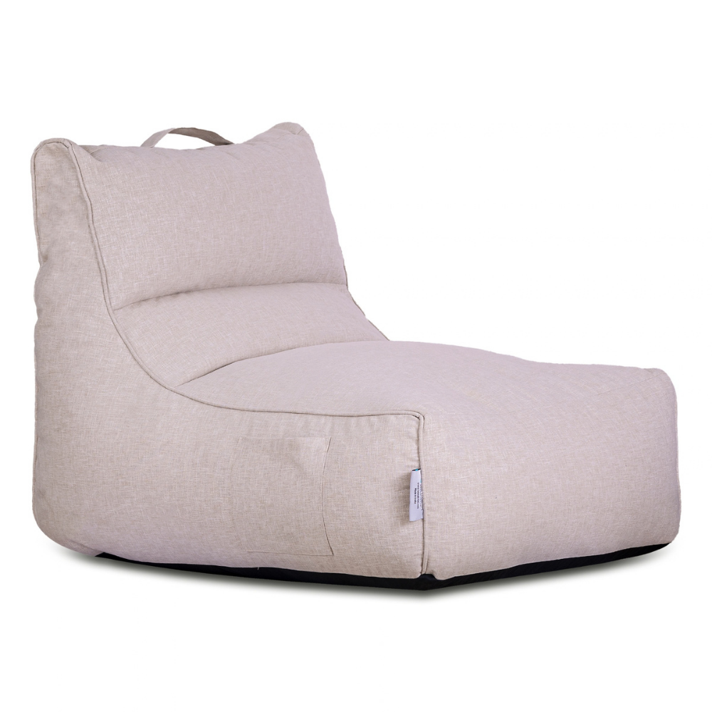Altair Beige Outdoor Star Lounger Bean Bag with Handle & Pocket