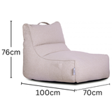 Altair Beige Outdoor Star Lounger Bean Bag with Handle & Pocket