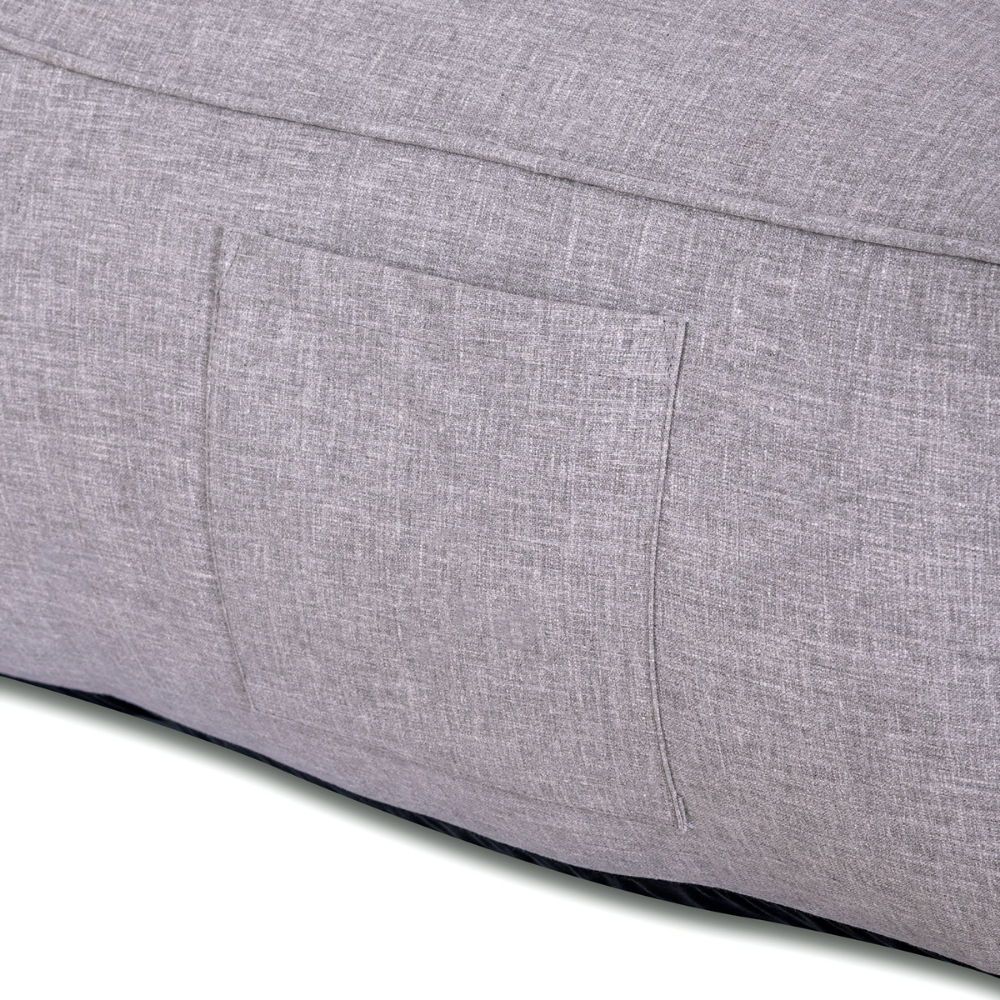 Altair Grey Outdoor Star Lounger Bean Bag with Handle & Pocket