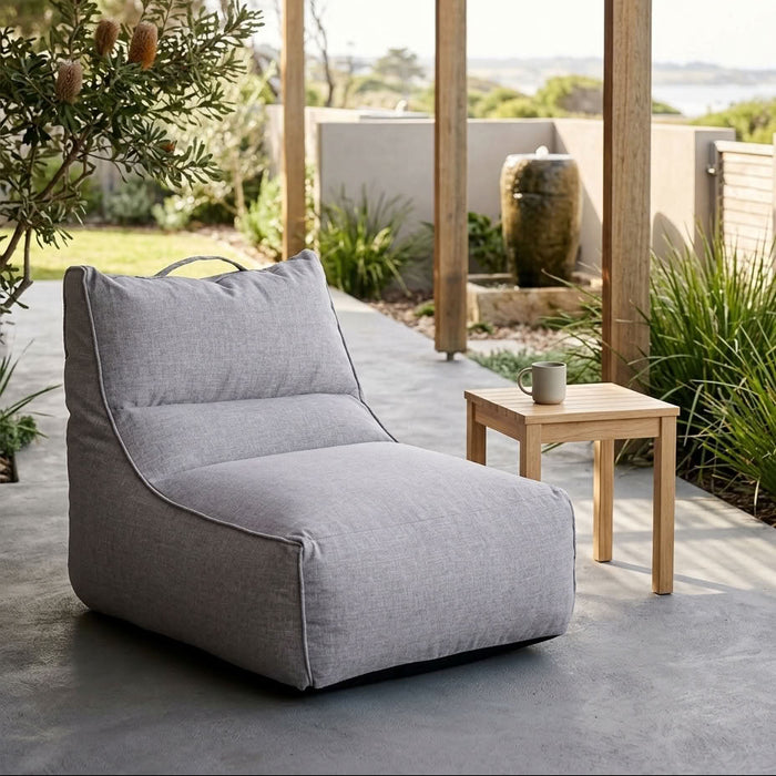 Altair Grey Outdoor Star Lounger Bean Bag with Handle & Pocket