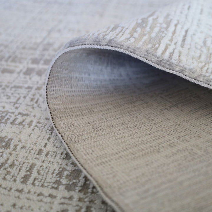 Amadeus Beige area rug – large rectangular rug with woven texture – contemporary living room setup – buy in Australia