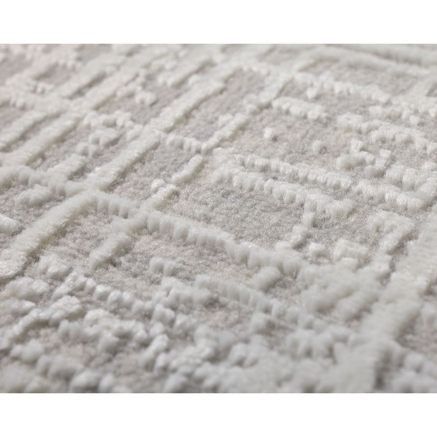 Amadeus Grey Modern Distressed Large Rug