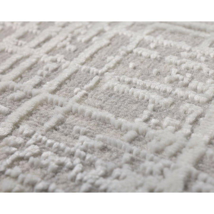 Amadeus Grey Modern Distressed Large Rug