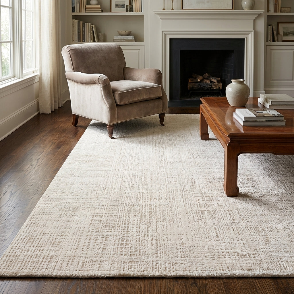 Amadeus Beige Modern Distressed Large Rug