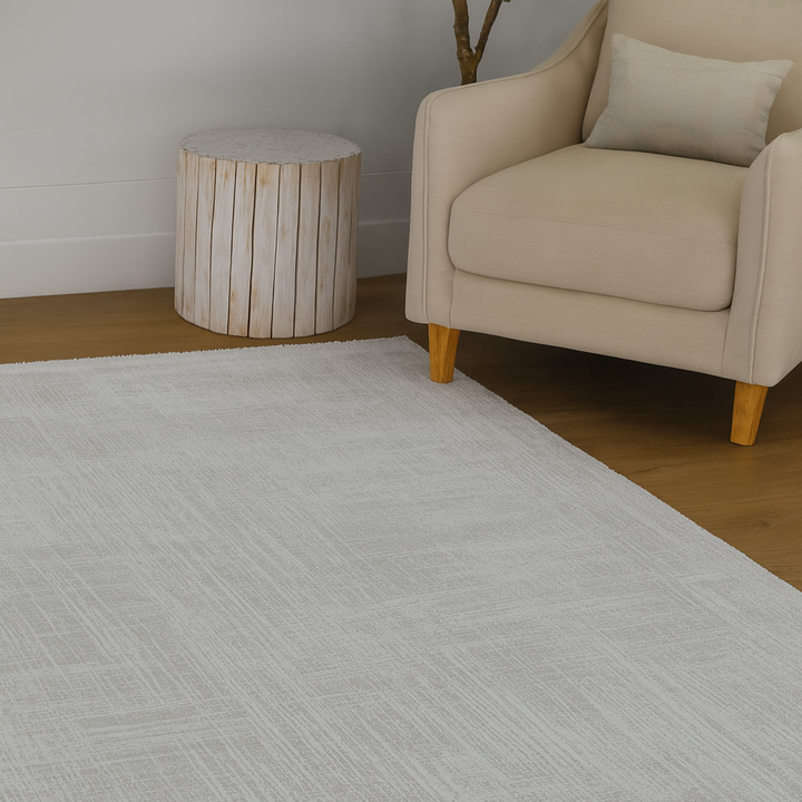 Amadeus Grey Modern Distressed Large Rug