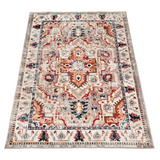 Ankara Multicolour Distressed Traditional Turkish Rug - Fab Habitat , Soft And Plush Turkish Rugs, 