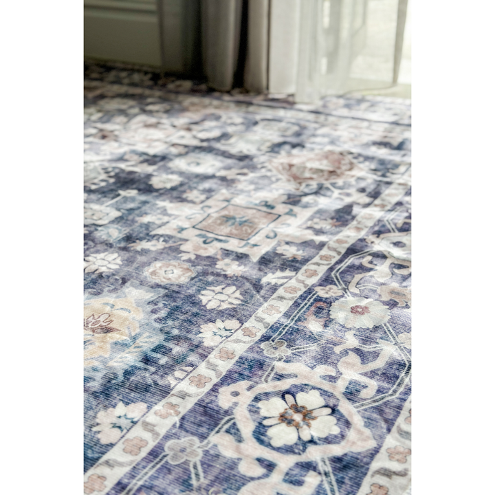 Anna Machine Washable Large Grey Rug - Fab Habitat , Rugs, 