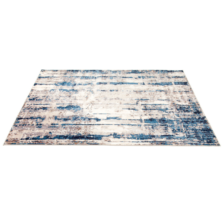 Antalya Blue Modern Distressed Rug - Fab Habitat , Soft And Plush Turkish Rugs, 