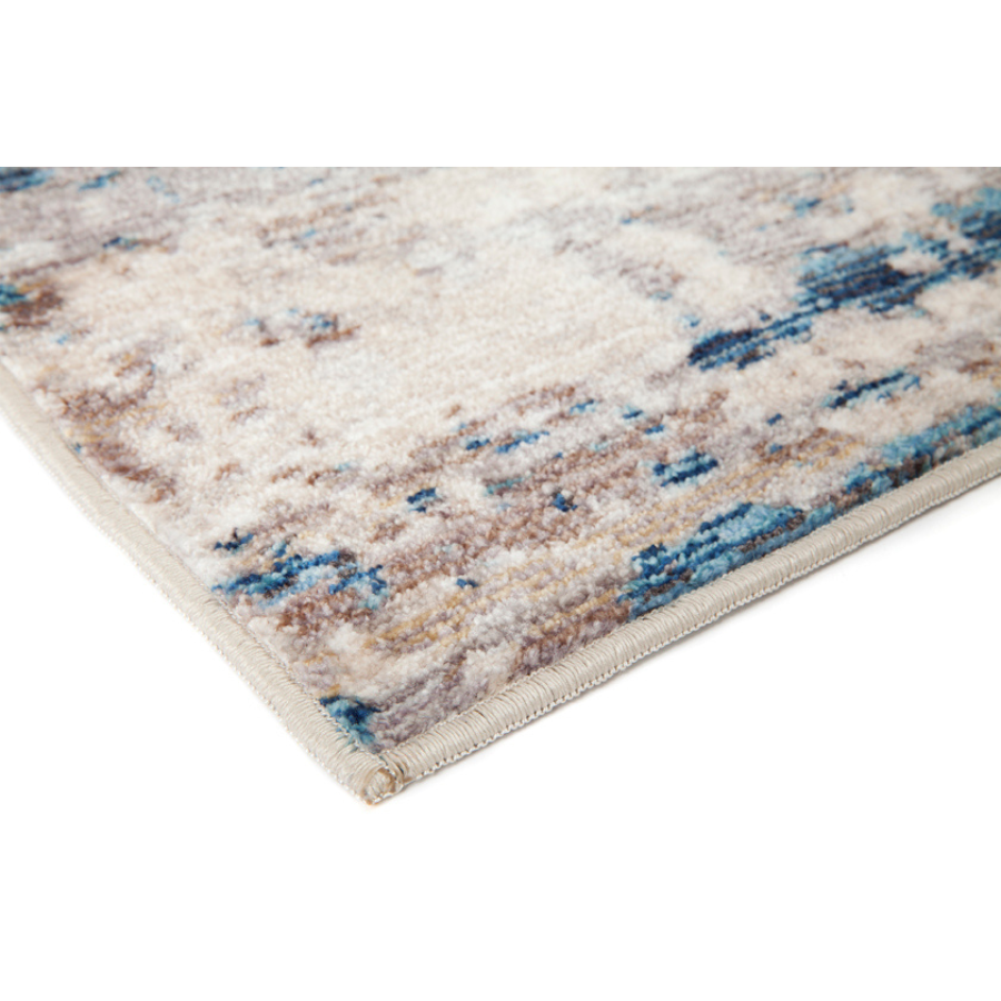 Antalya Blue Modern Distressed Rug - Fab Habitat , Soft And Plush Turkish Rugs, 