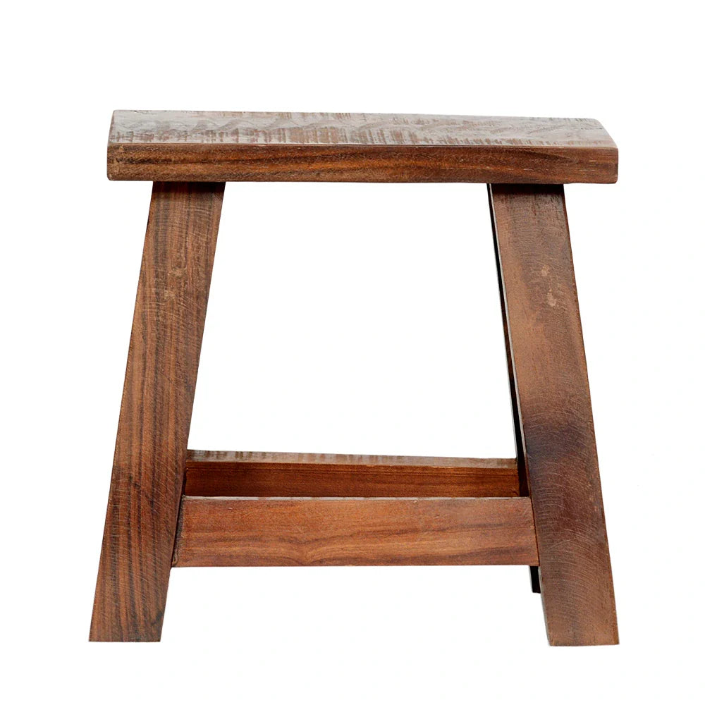 Apurva Natural Wood Accent Stool - Fab Habitat , Stool, 