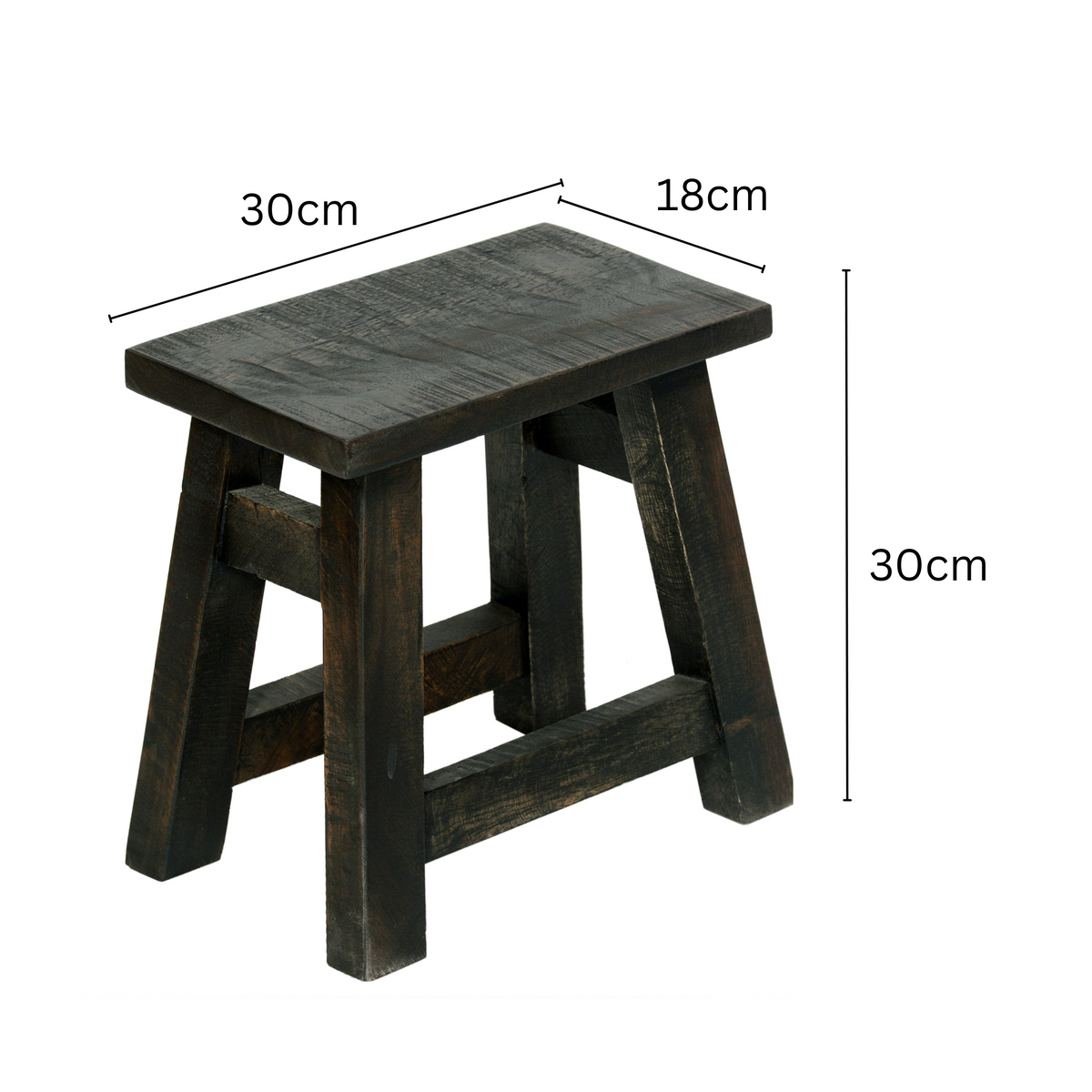 Apurva Black Bedside Table – Modern Round Timber Table – Buy Bedside Tables Online in Australia