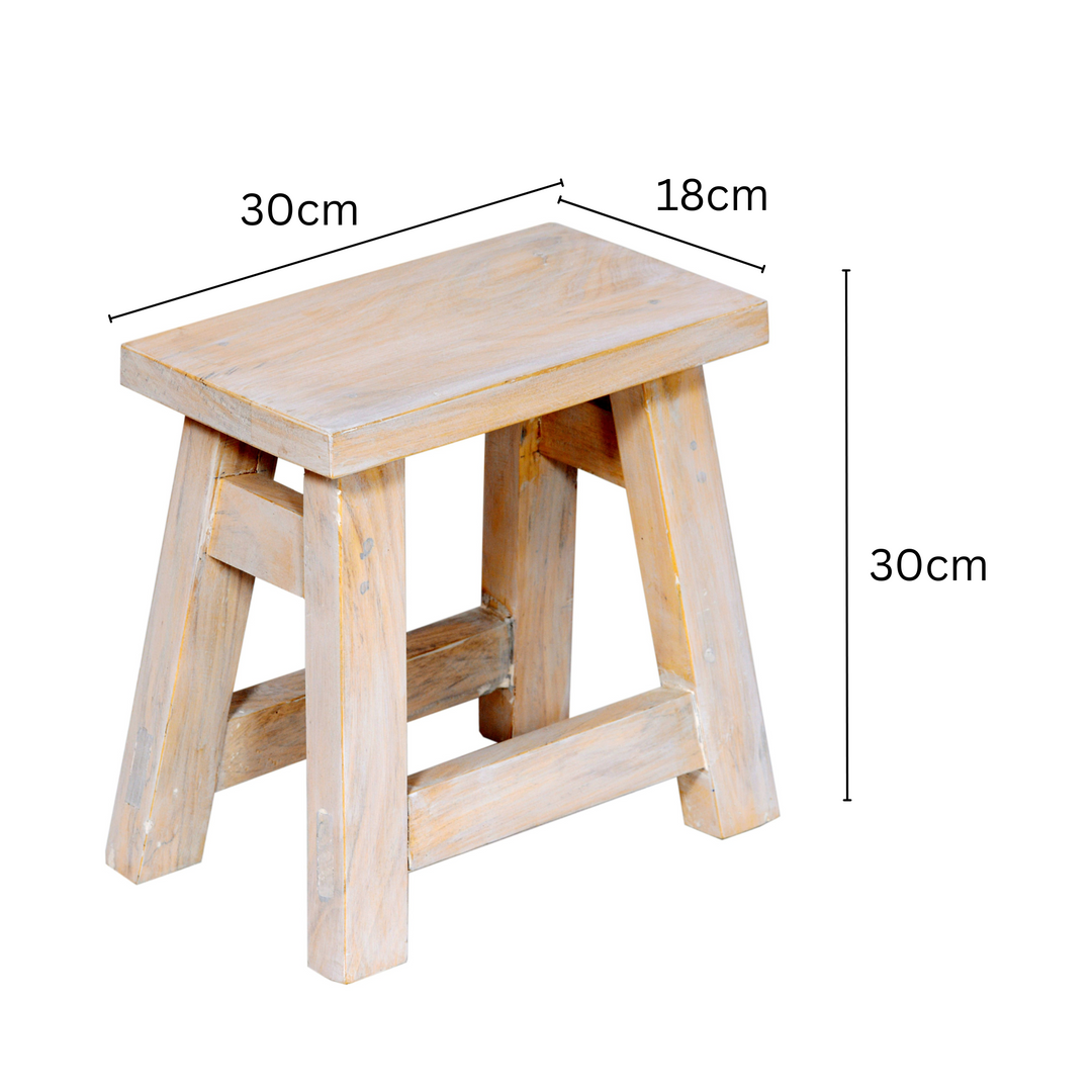 Apurva White Bedside Table – Compact Round Design – Buy Online in Australia