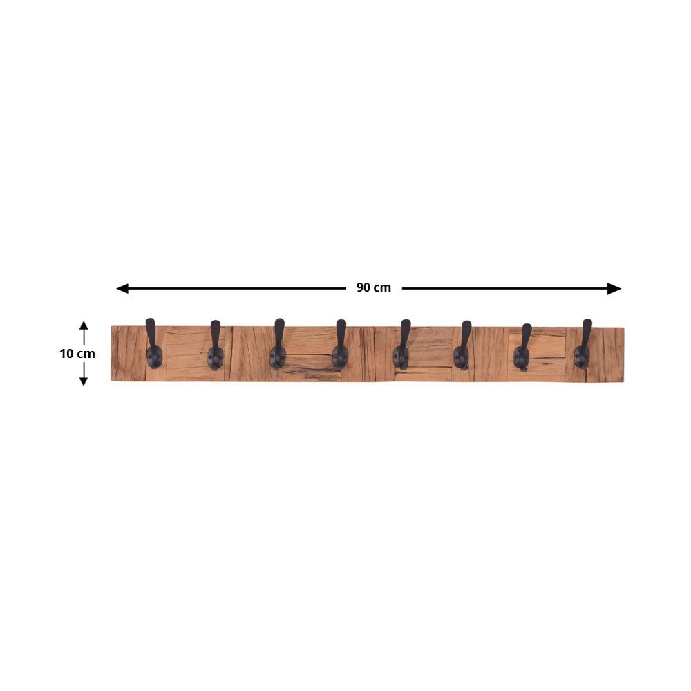 Ara 90cm Wood and Metal Wall Hook - Fab Habitat , Wall Hooks, 