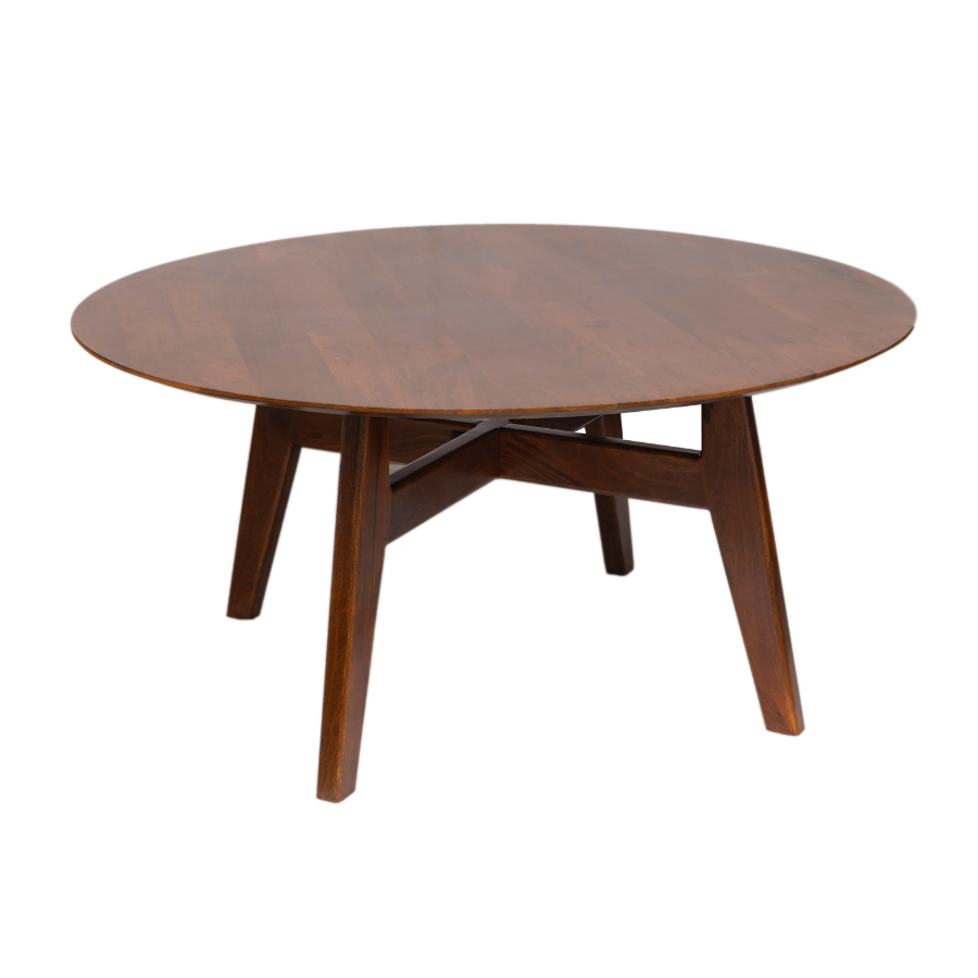 Arese console table – natural wood 120cm wide – front view – buy online in Australia
