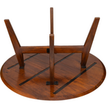 Arese hallway console table – top angle of 120cm natural wood – available online Australia