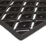 55x90 cm Asa Black Rubber Thin Doormat - Fab Habitat , Doormats, 