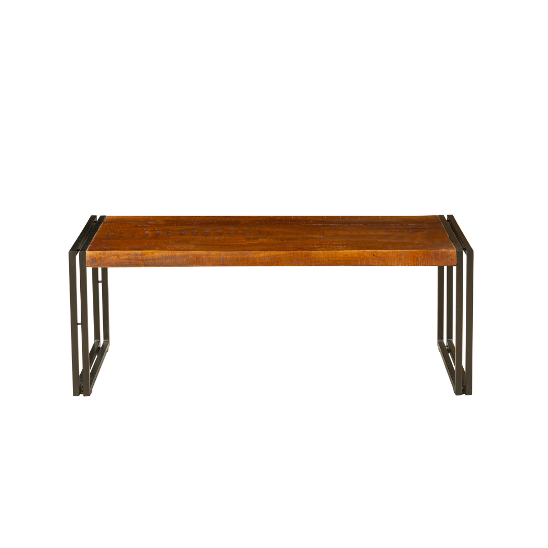 Astra Natural & Black Large Wooden Coffee Table - 120cm - Fab Habitat , Coffee Tables, 