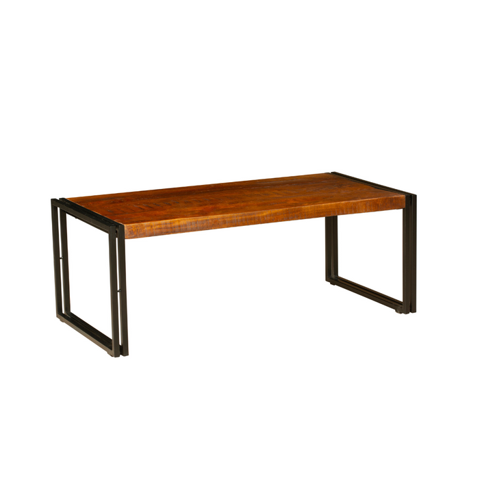 Astra Natural & Black Large Wooden Coffee Table - 120cm - Fab Habitat , Coffee Tables, [product_size],