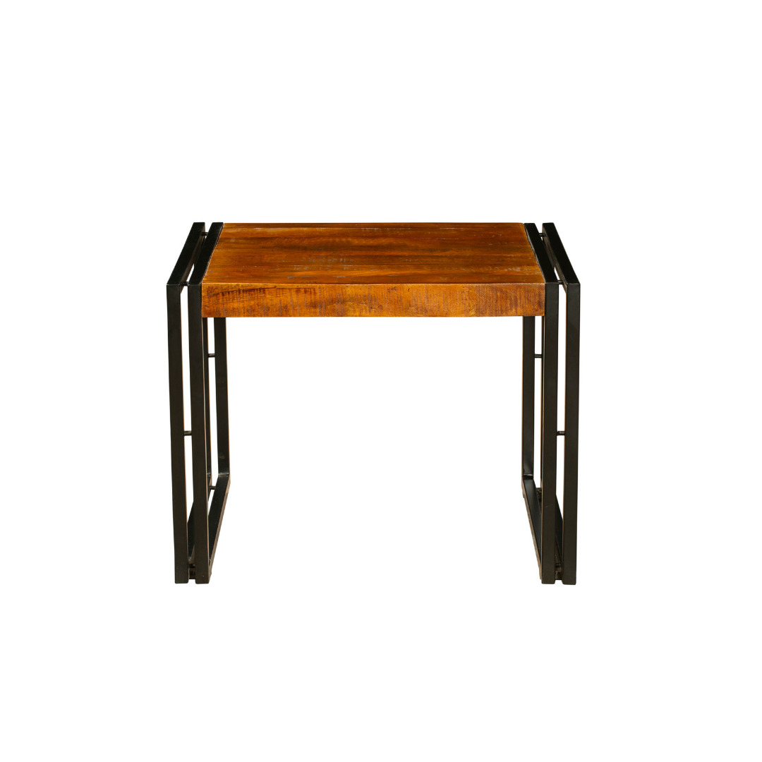 Astra Natural & Black Small Wooden Coffee Table - 60cm - Fab Habitat , Coffee Tables, 