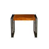 Astra Natural & Black Small Wooden Coffee Table - 60cm - Fab Habitat , Coffee Tables, 