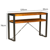 Astra Console Table with 2 Shelves – Two-Tone Wood Design – Buy Online in Australia