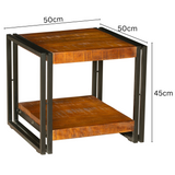 Astra Side Table with 2 Open Shelves – Compact Storage – Buy Online in Australia