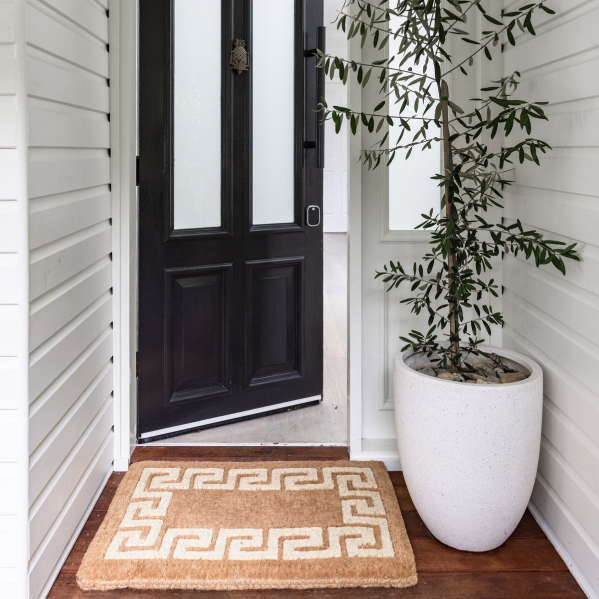 Athens Two Toned Thick Long Coir Doormat - Fab Habitat , Doormats, 