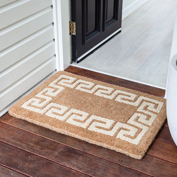 Athens Two Toned Thick Coir Doormat - Fab Habitat , Doormats, 