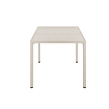 Top-down view of Aurora table 164 cm – smooth pearl cream surface – buy online in Australia