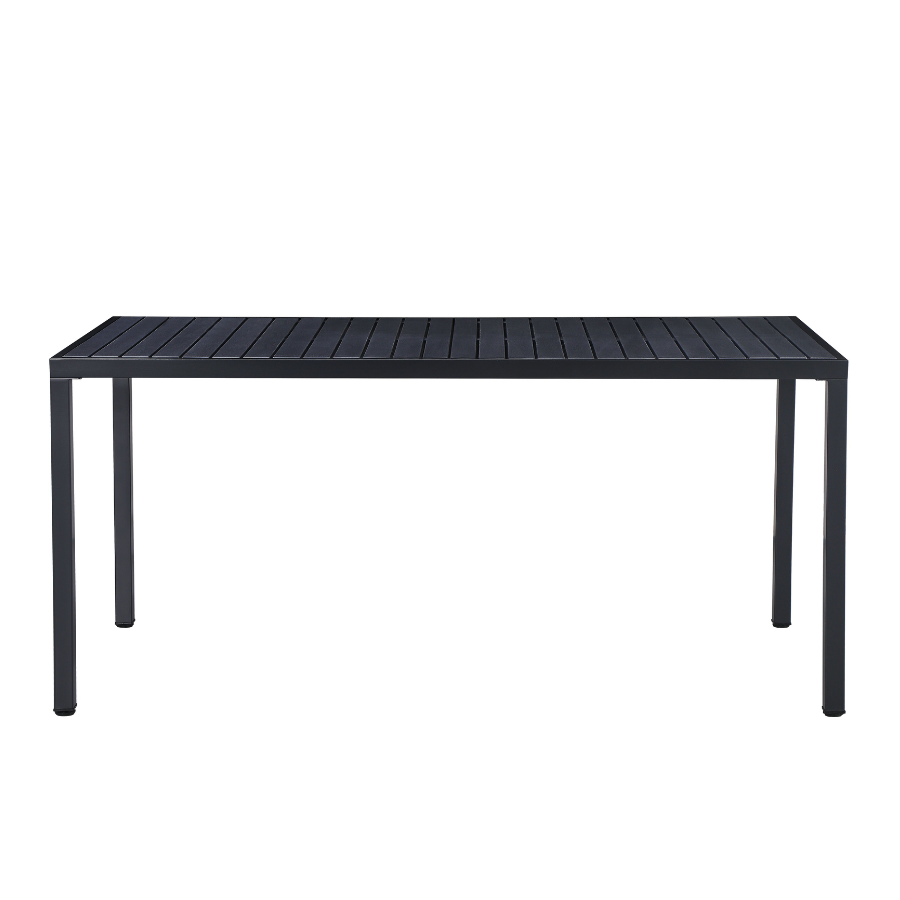 Aurora black 164 cm dining table – rectangular matte finish – buy online in Australia