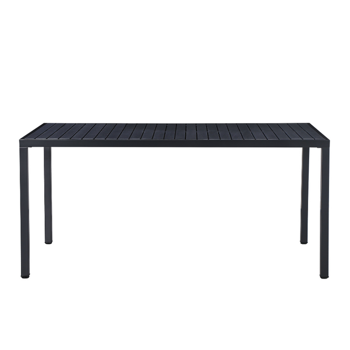 Aurora Black 164cm Outdoor Dining Table