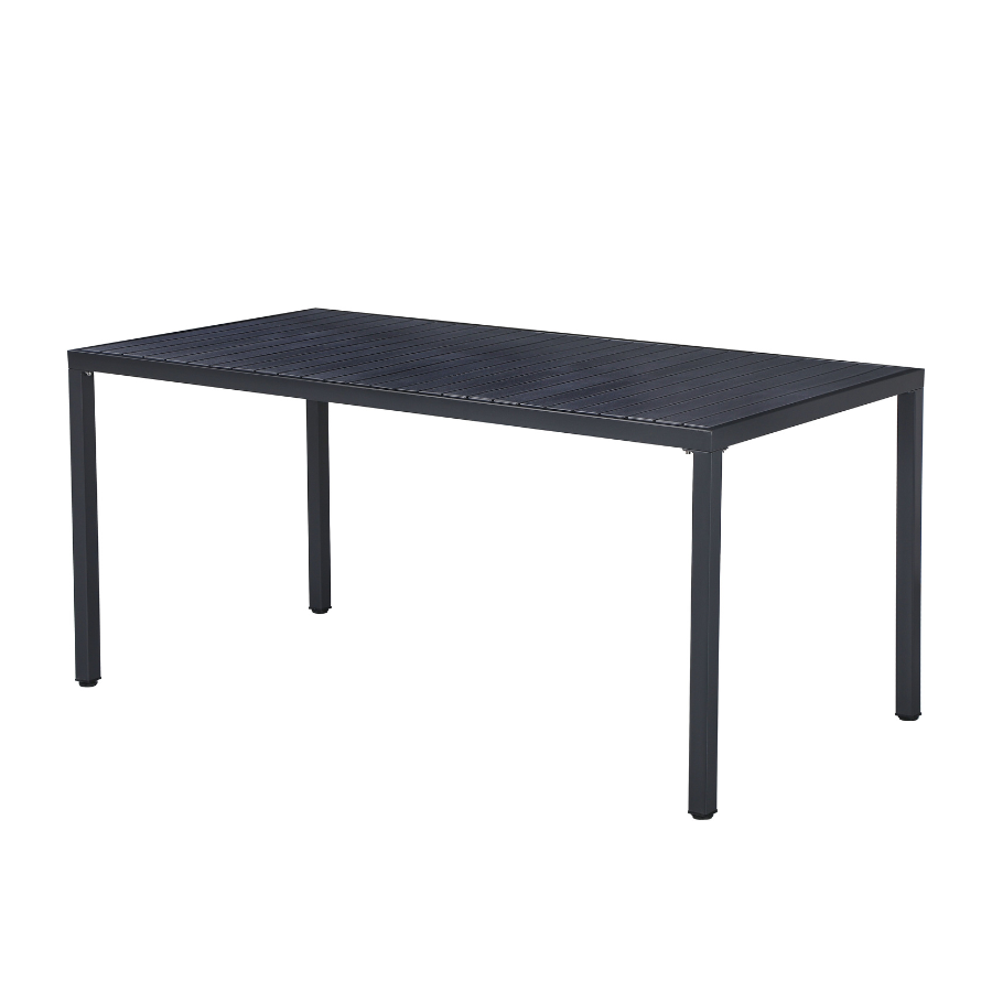 Aurora Black 164cm Outdoor Dining Table