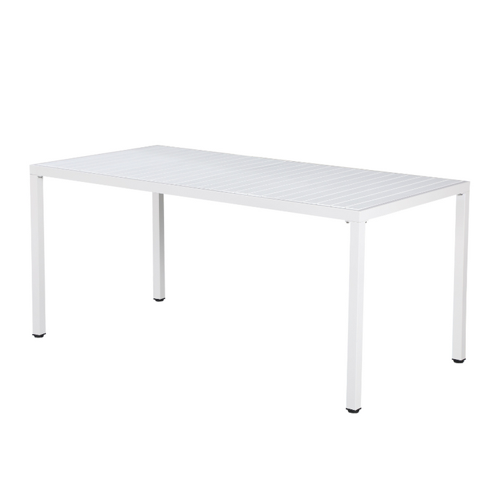 Aurora White 164cm Outdoor Dining Table