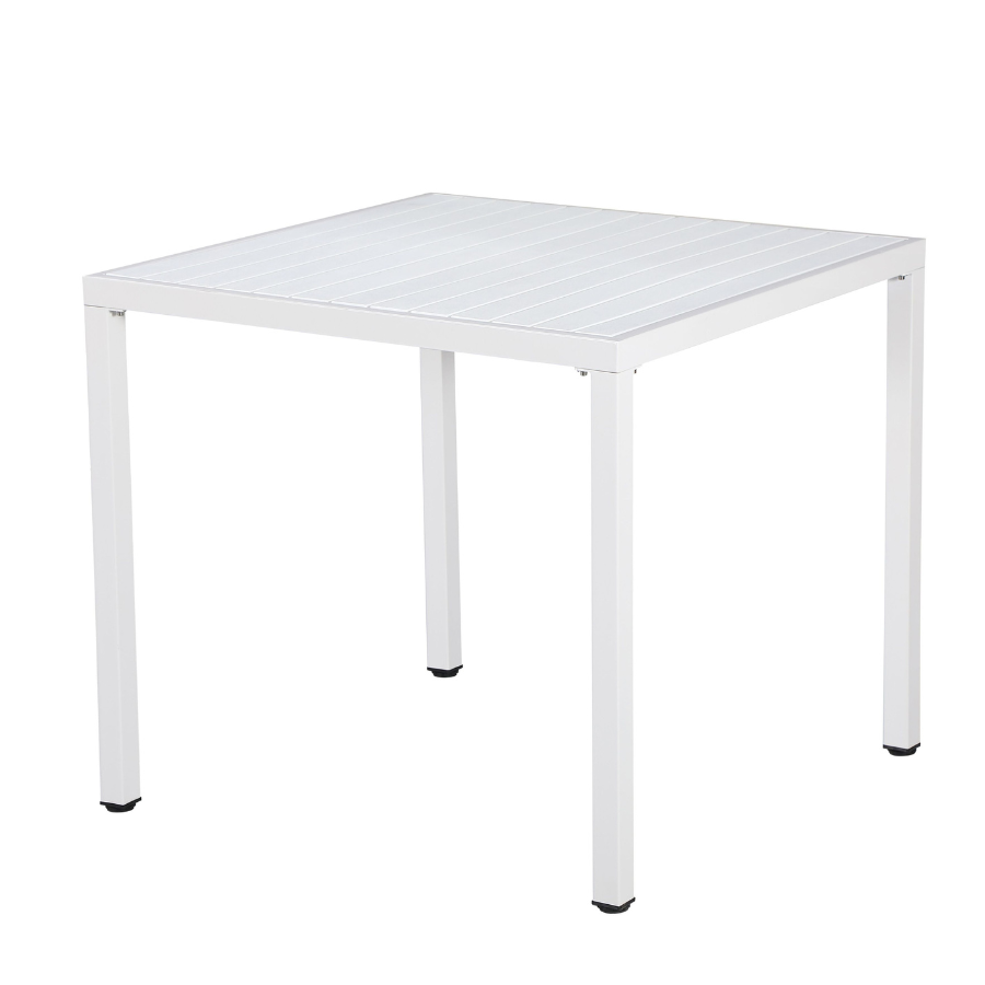 Aurora 80 cm round table in white – minimalist design for small spaces – buy online in Australia
