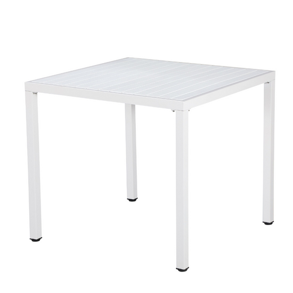 Aurora 80 cm round table in white – minimalist design for small spaces – buy online in Australia