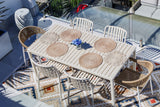 Aurora Pearl Cream 164cm Outdoor Dining Table