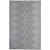 Ayana Grey Recycled Plastic Reversible Large Outdoor Rug - Fab Habitat , Recycled Plastic Rugs & Mats, 
